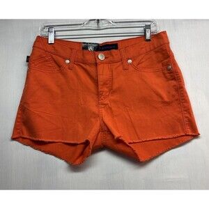 Rock republic Cut Off Short shorts orange jeans women Size 8